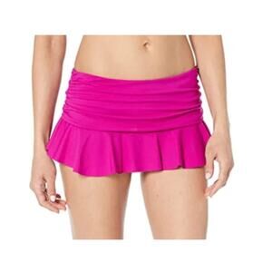 Ralph Laruen BEACH CLUB RUFFLED SWIM Plumera Purple Swim Skort SKIRT 8 NWT